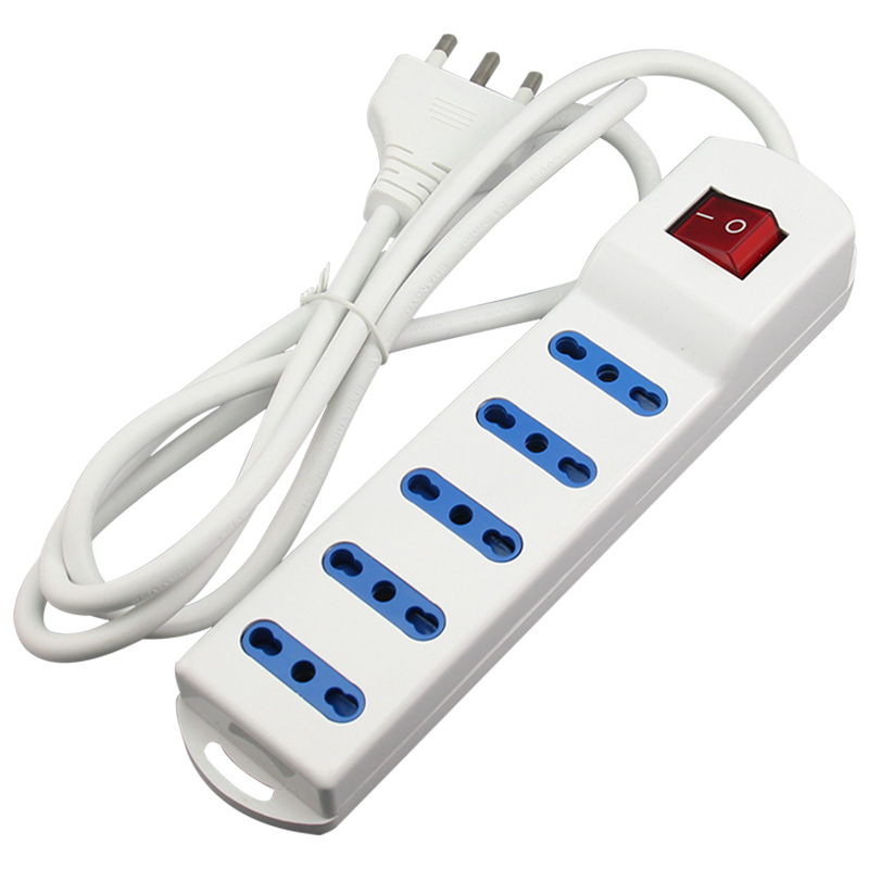 10A Italian standard power strip 16A Italian power strip extension cord, 5 sockets five-position Italian power strip
