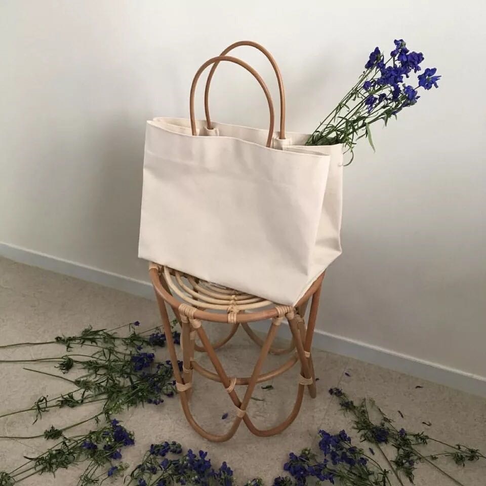 Women's Bag 2026 Simple Large Capacity Handheld Shoulder Canvas Tote Bag