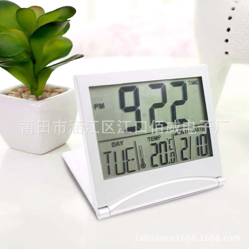 Perpetual Calendar Alarm Clock Digital Electronic Clock Thermometer Weather Forecast Clock Folding Clock Projection Clock