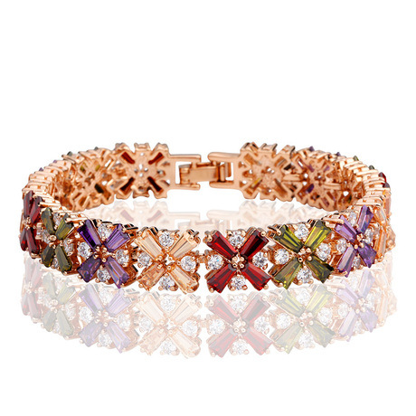 Accessories Exaggerated Bracelet Colorful Cloud Yunnan Zircon Colorful Bracelet New Accessories