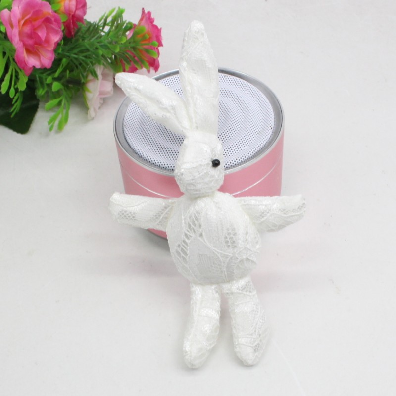 Lace Rabbit Long Ear Rock Rabbit Plush DIY Handmade Clothes Accessories Bag Accessories Doll Multiple Colors