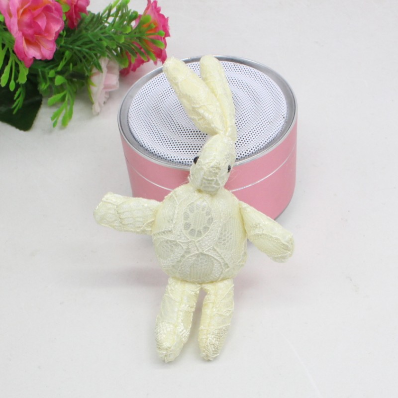 Lace Rabbit Long Ear Rock Rabbit Plush DIY Handmade Clothes Accessories Bag Accessories Doll Multiple Colors