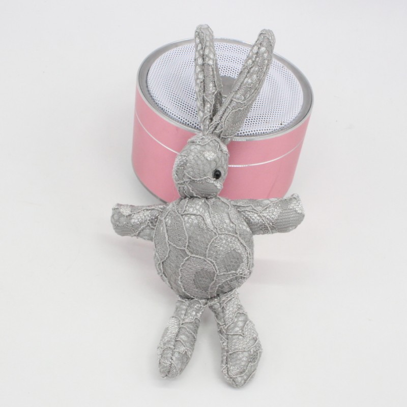 Lace Rabbit Long Ear Rock Rabbit Plush DIY Handmade Clothes Accessories Bag Accessories Doll Multiple Colors
