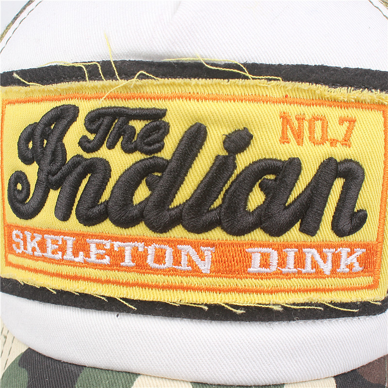 Patch mesh baseball cap, simple cap for men and women, couple hip-hop hat