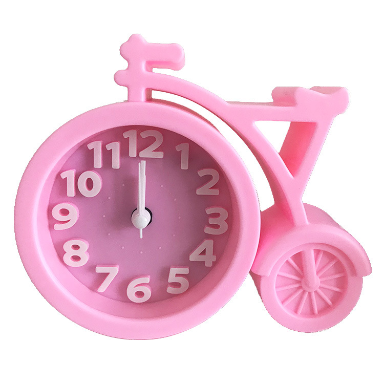 Multi-Shape Plastic Silent Alarm Clock Cartoon Children Student Bedroom Desktop Alarm Clock