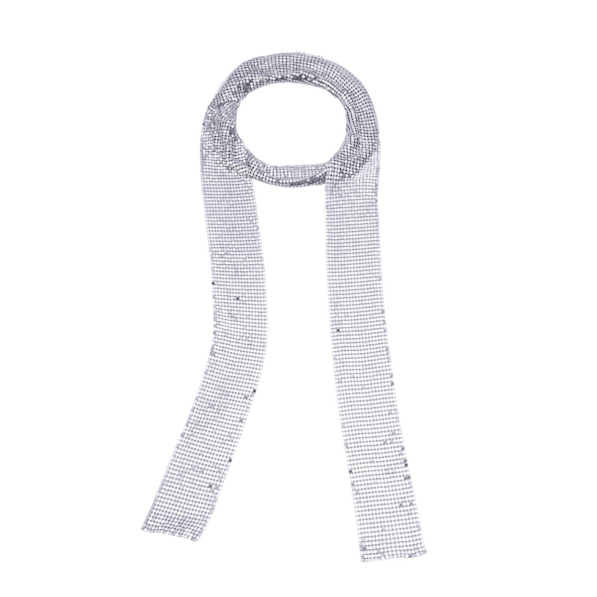 New Accessories Simple Long Aluminum Chain Necklace Scarf Necklace for Women