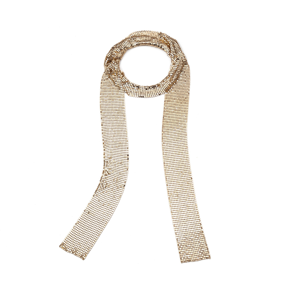 New Accessories Simple Long Aluminum Chain Necklace Scarf Necklace for Women