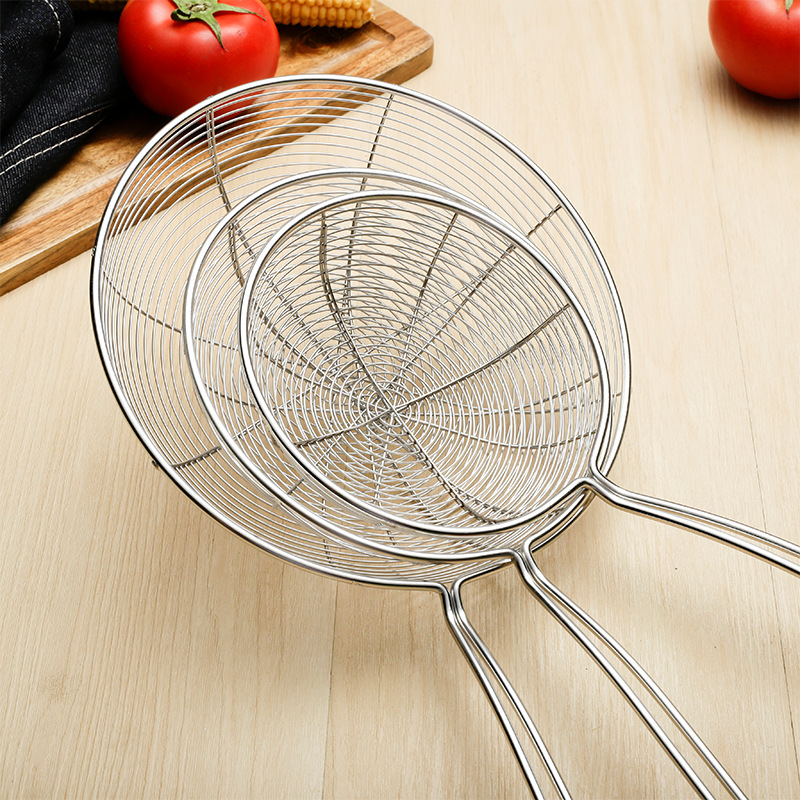 Large Strainer Stainless Steel Kitchen Utensil Filter Mesh Strainer Skimmer Household Hotel Supplies