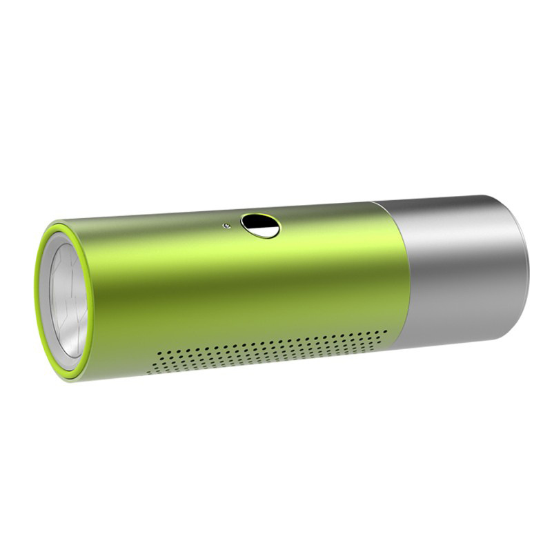 Bluetooth speaker small steel cannon flashlight card playback outdoor waterproof portable music call metal small speaker