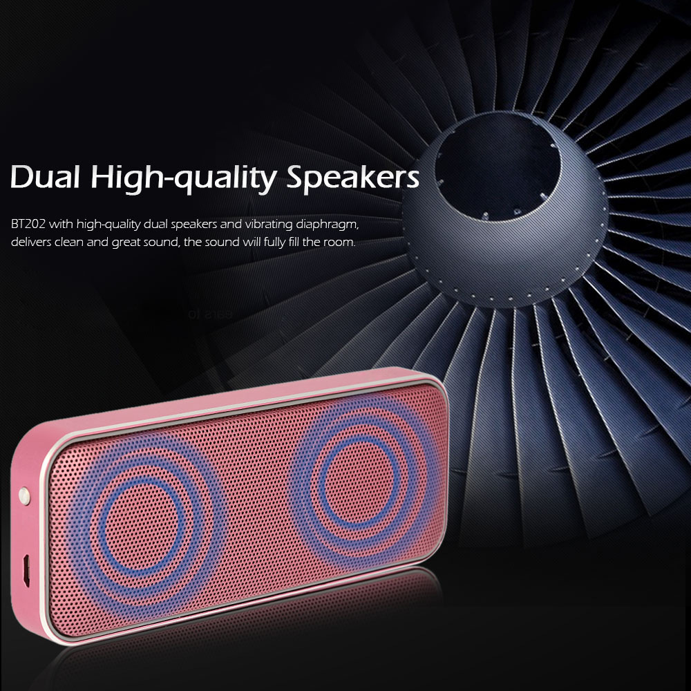 Bluetooth speaker wireless speaker square dual speaker mini pocket portable metal ultra-thin exquisite Bluetooth speaker