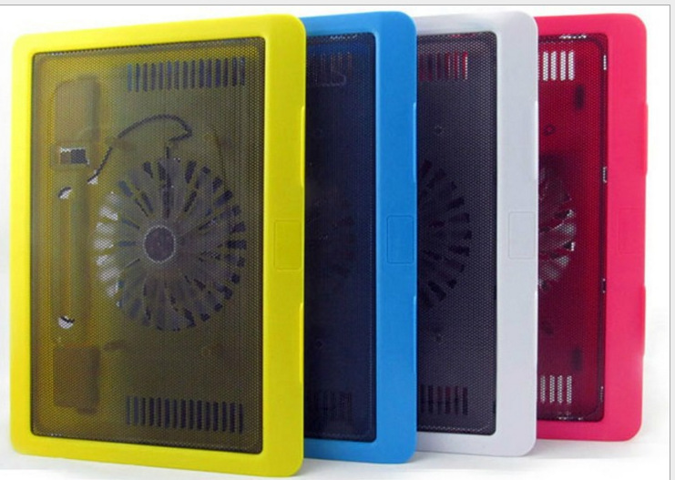 N19 colorful thin computer fan laptop cooler cooling pad cooling base computer accessories