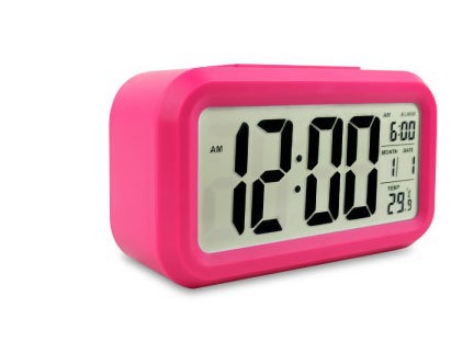 Silent Smart Clock, Night Light Lazy Student Alarm, Light Bedside Clock, Snooze Electronic Clock