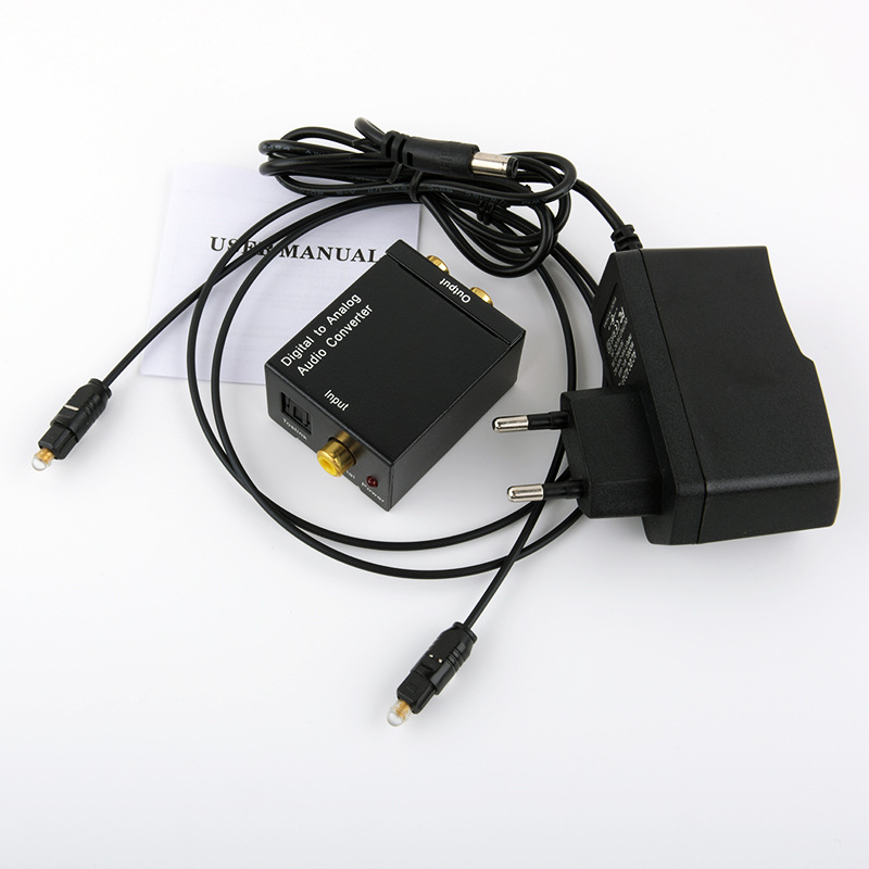 Digital to Analog Audio Coaxial Converter Optical to Analog SPDIF to RCA PS5 Decoder