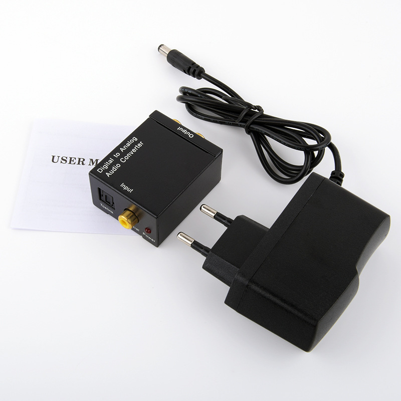 Digital to Analog Audio Coaxial Converter Optical to Analog SPDIF to RCA PS5 Decoder