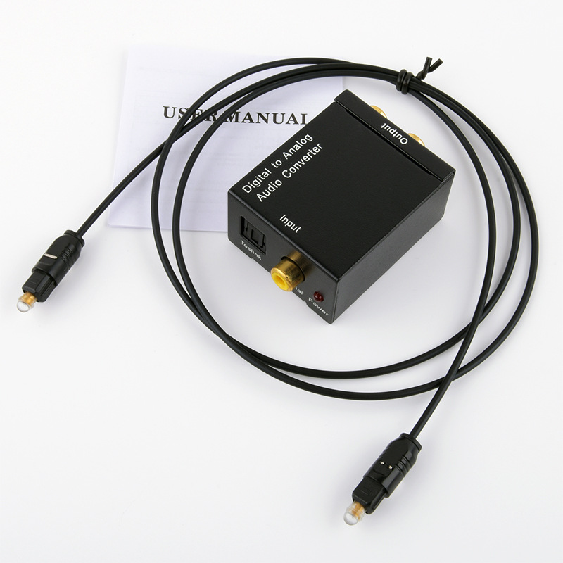 Digital to Analog Audio Coaxial Converter Optical to Analog SPDIF to RCA PS5 Decoder