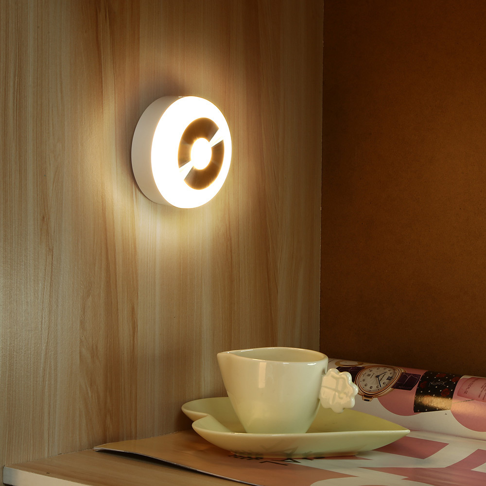 Smart induction night light infrared human body light control cabinet lamp hallway bathroom bedroom bedside lamp desk lamp