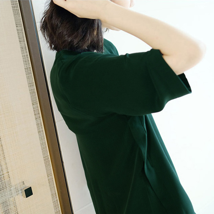 M · 16姆米真丝双绉墨绿色