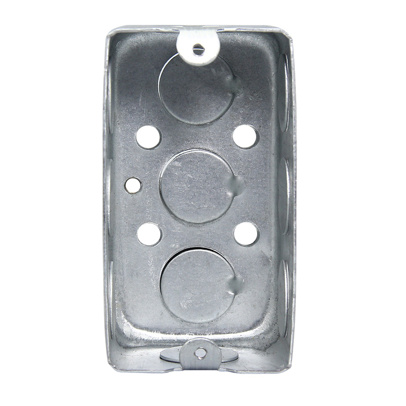 120 type American flush junction box, American standard wall switch galvanized sheet iron box, American standard socket installation bottom box