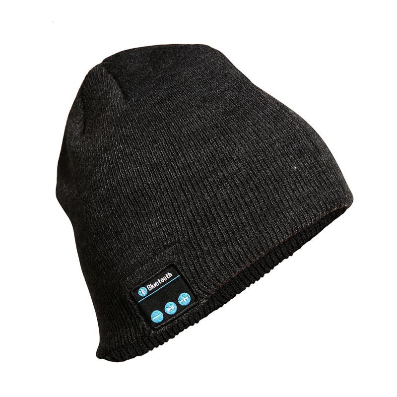 Exclusive V5.0 Bluetooth Hat Knitted Headset Call Dual Ear Stereo Sound Music Hat