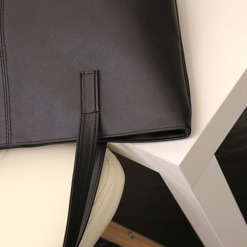 Large capacity commuting simple tote bag soft square horizontal bag new women's hand shoulder bag