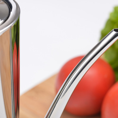 304 Stainless Steel Oil Can Kitchen Household Non-Drip Oil Bottle Restaurant Commercial Food Grade Large Capacity Oil Storage