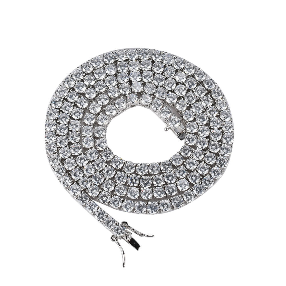 Tennis Chain 3mm 4mm 5mm zircon necklace tennis chain bracelet single row necklace hip-hop jewelry