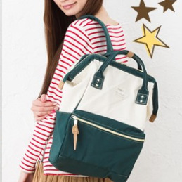 Large frame bag travel backpack Japan-Korea export Lotte backpack women's runaway live streaming printing