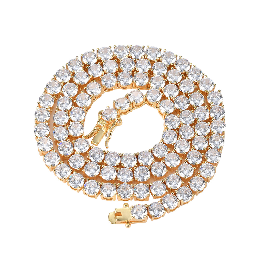 Tennis Chain 3mm 4mm 5mm zircon necklace tennis chain bracelet single row necklace hip-hop jewelry