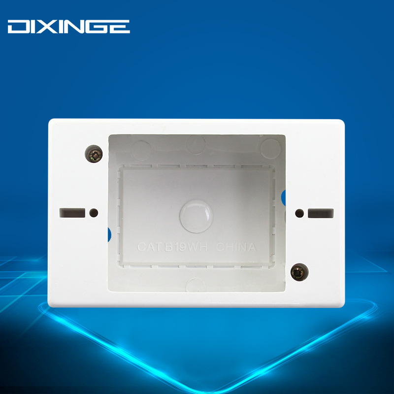 118 type American surface-mounted junction box, American standard wall switch plastic surface box South America power socket installation bottom box