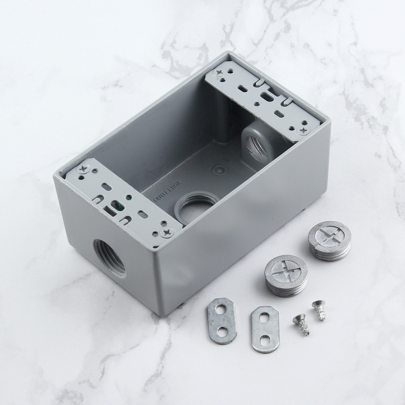 118 type American surface-mounted junction box, American standard power socket aluminum cast iron surface box American standard wall switch bottom box