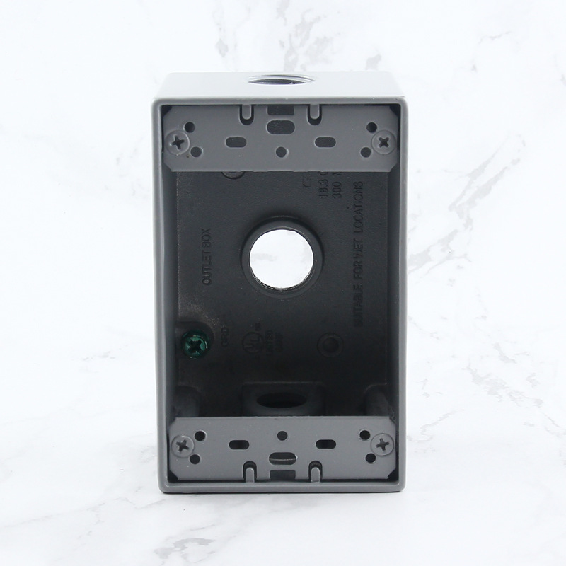 118 type American surface-mounted junction box, American standard power socket aluminum cast iron surface box American standard wall switch bottom box