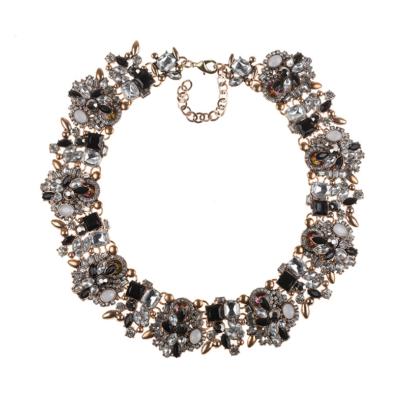 Necklace necklace crystal gem collarbone chain accessories new product