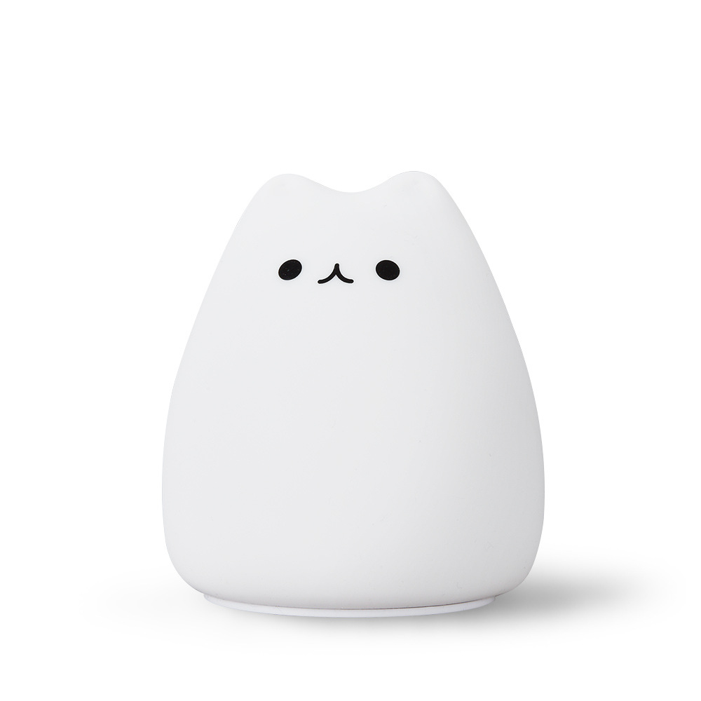 Cartoon Shape Silicone Pat Lamp Children Bedroom Night Light LED Small Desk Lamp Gift