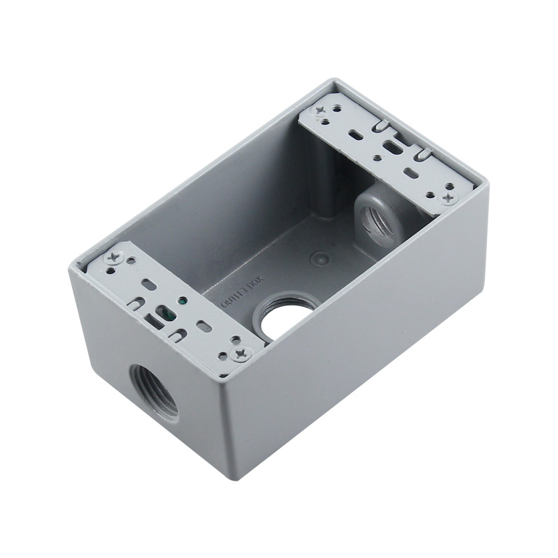 118 type American surface-mounted junction box, American standard power socket aluminum cast iron surface box American standard wall switch bottom box
