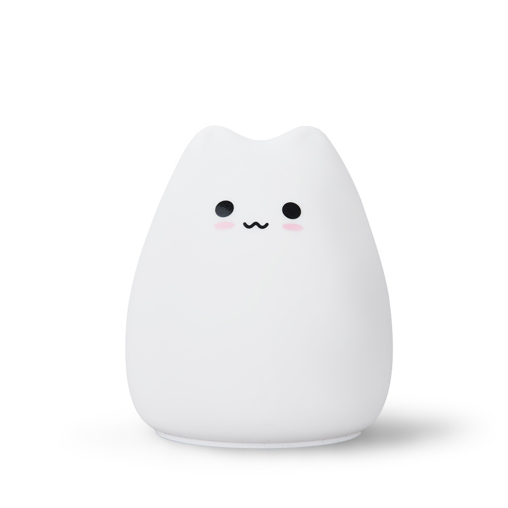 Cartoon Shape Silicone Pat Lamp Children Bedroom Night Light LED Small Desk Lamp Gift