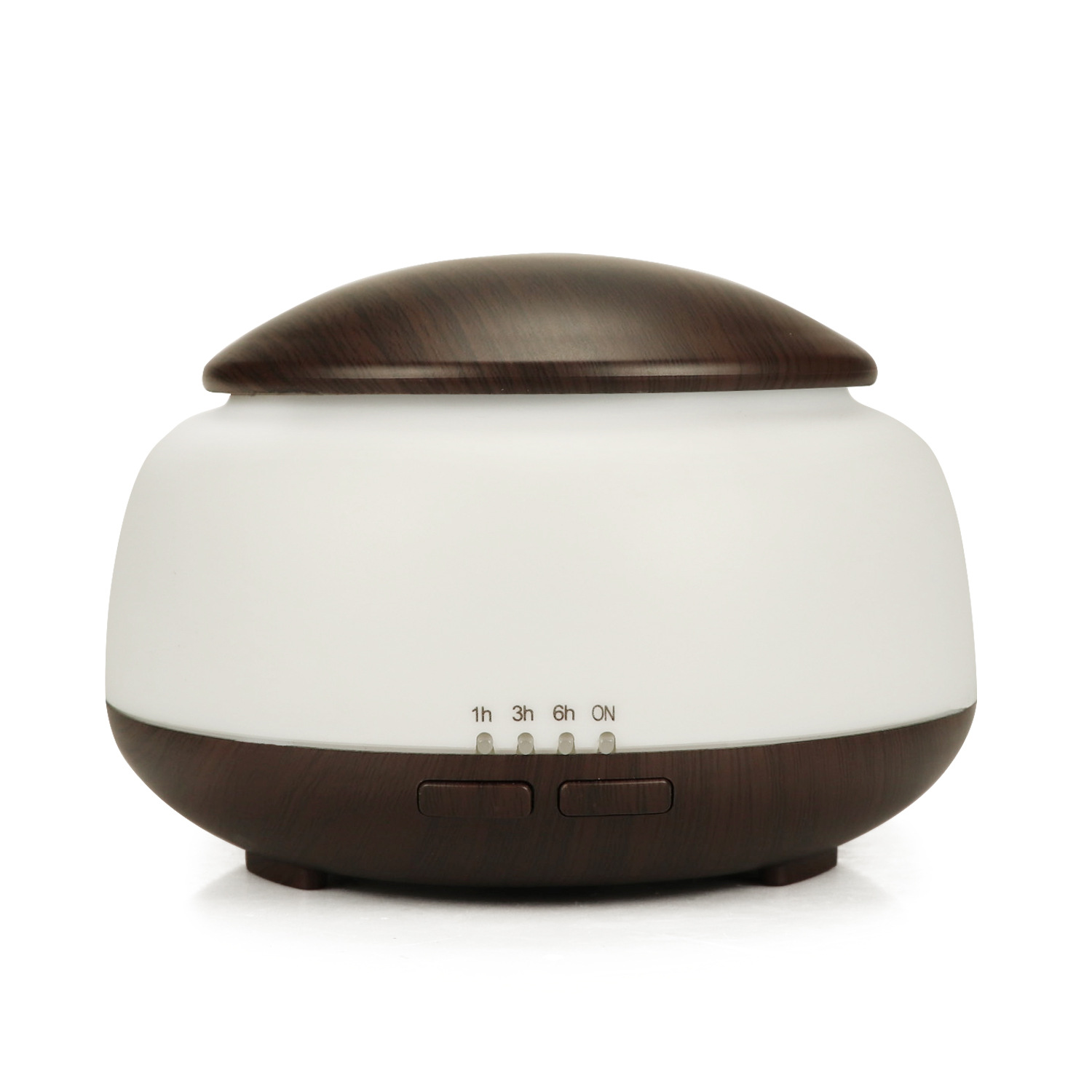 Simple Wood Grain Air Humidifier Night Light Mushroom 300ml Aromatherapy Diffuser Ultrasonic Atomizer Home Gift