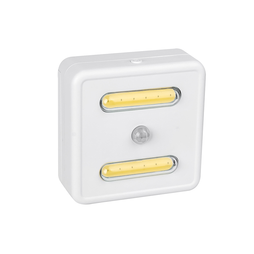 No-drill human body induction night light off when people leave battery corridor hallway light bedside smart induction light