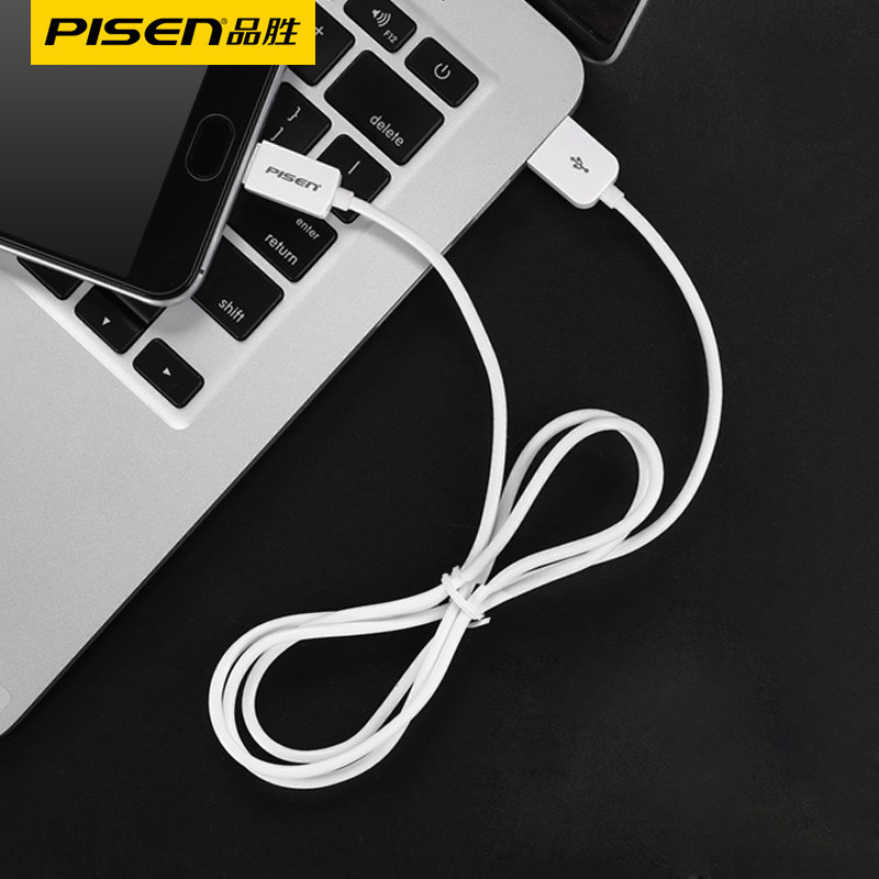 Pisen type-c data cable for Xiaomi Huawei Honor Android fast charge v8 universal charging cable wide port