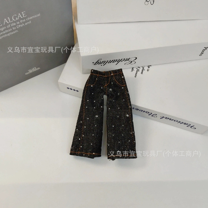 Long Leg KT Ripped Relaxed American High Street Hiphop Loose Wide Leg Beggar Jeans