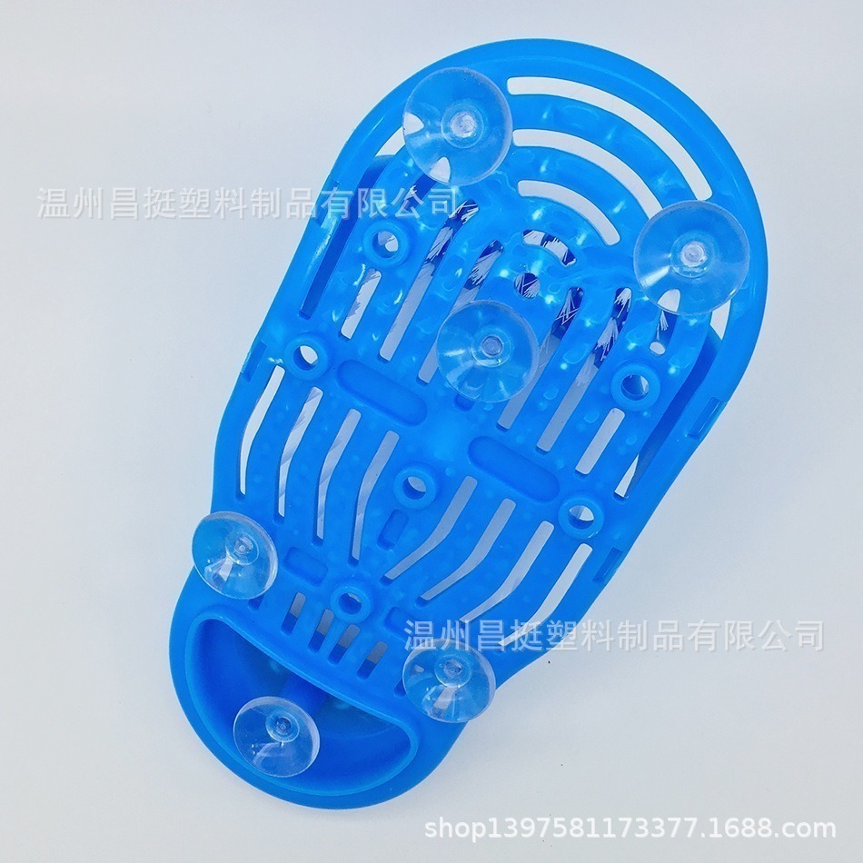 Bathroom slippers with suction cups for foot washing, lazy foot massage, exfoliating and dead skin removal, bathroom cleaning brush