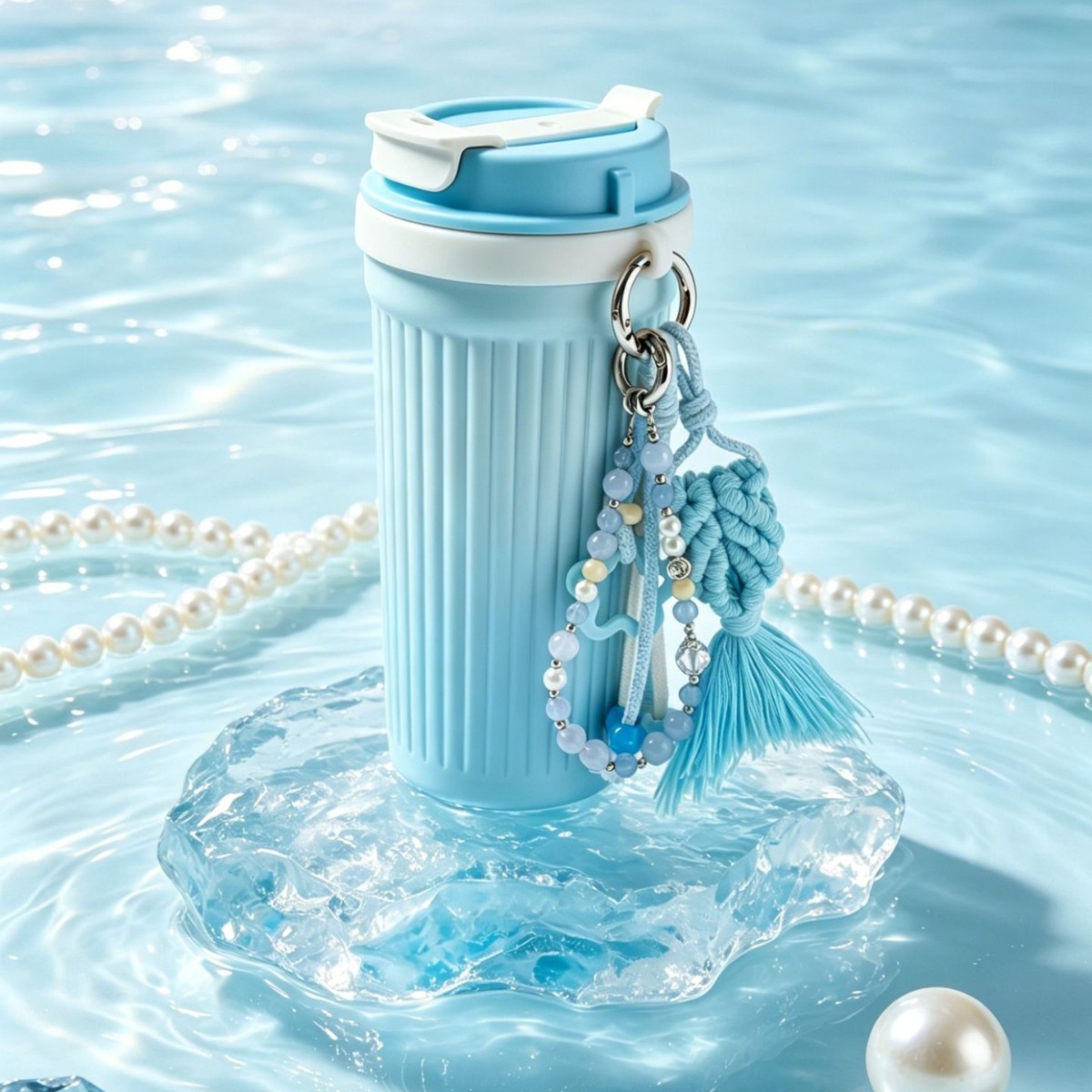 Miu-style Bag Pendant Multifunctional Woven Cup Pendant Phone Chain for Women