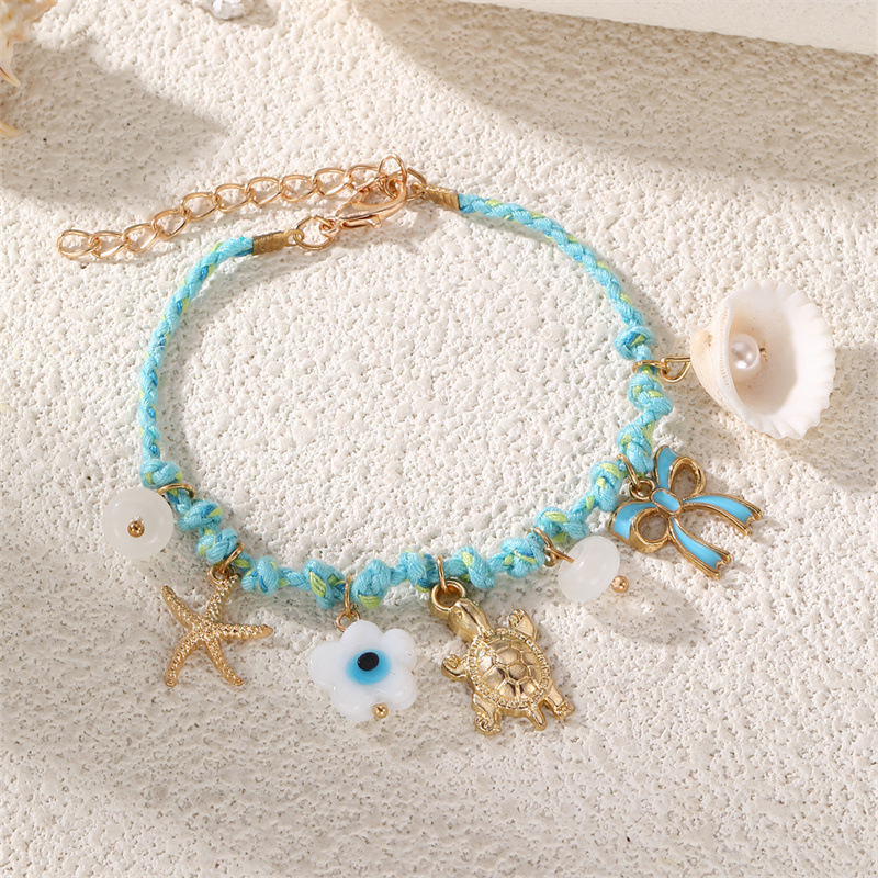 BZ2204 Seaside Shell Starfish Gravel Bracelet Gift Giving Fresh Lobster Clasp Women's Hand Accessory