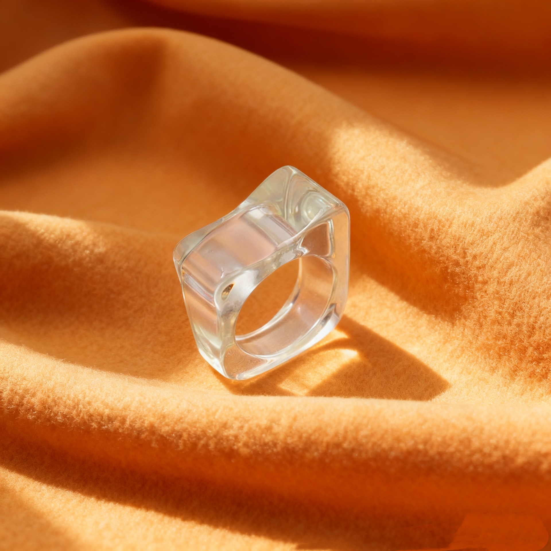 Resin index finger ring simple acrylic ring