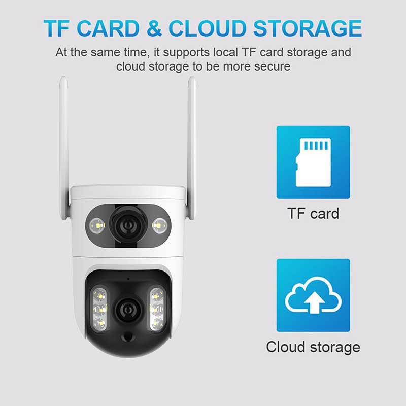 V380 New Dual Gun-Ball Linkage HD WiFi Outdoor Waterproof Ball Camera Surveillance Camera