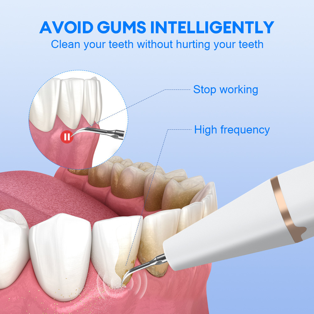 Ultrasonic visible teeth cleaning device teeth cleaning instrument household smart teeth whitening device teeth cleaning water flosser remove dental calculus