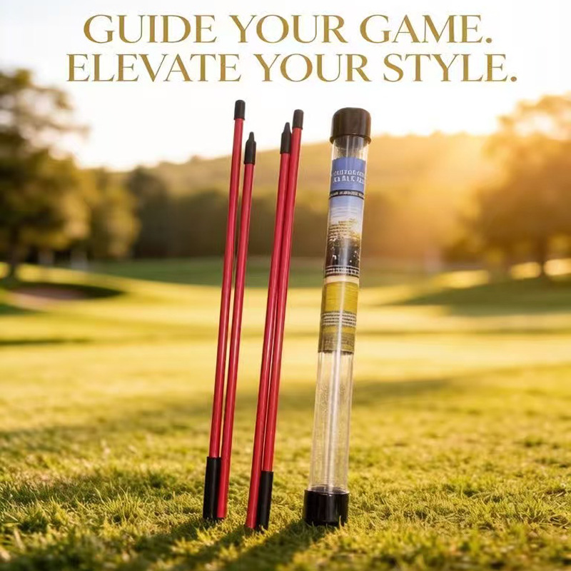 Golf direction indicator rod folding practice rod 3-fold 2-fold putter indicator rod