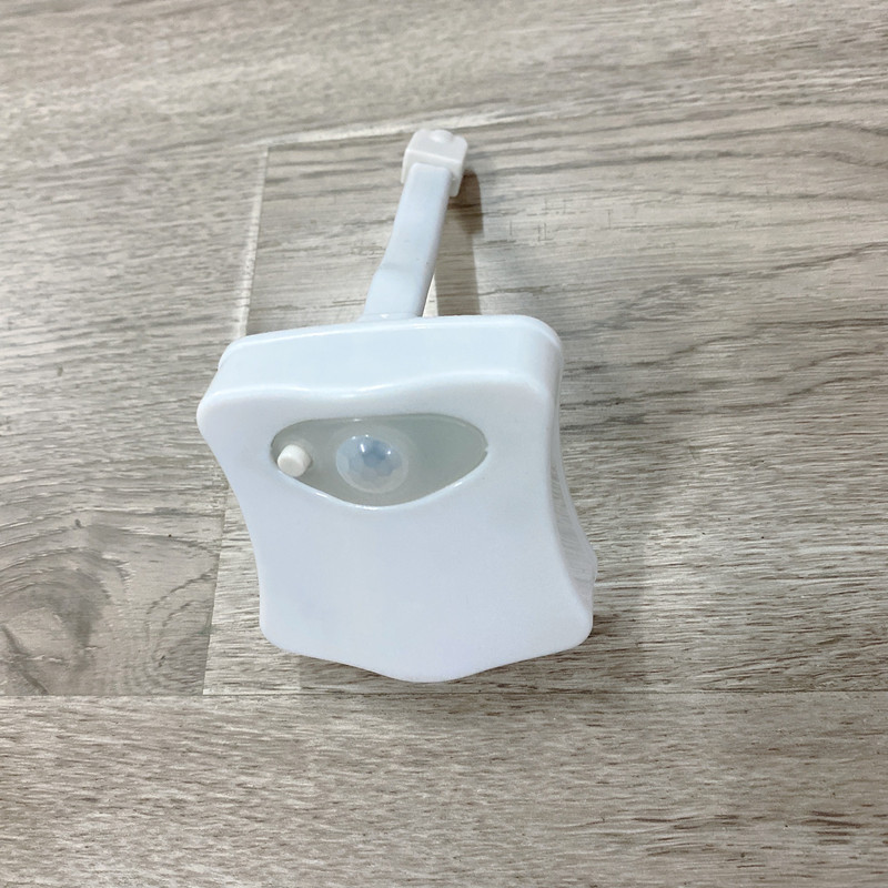8-Color LED Toilet Seat Light Bathroom Induction Night Light Toilet Hanging 16-Light Human Induction Light