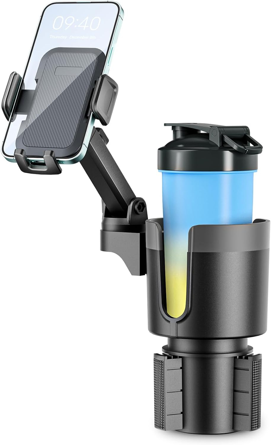 Car mobile phone cup holder bracket multifunctional cup holder car phone holder two-in-one beverage holder