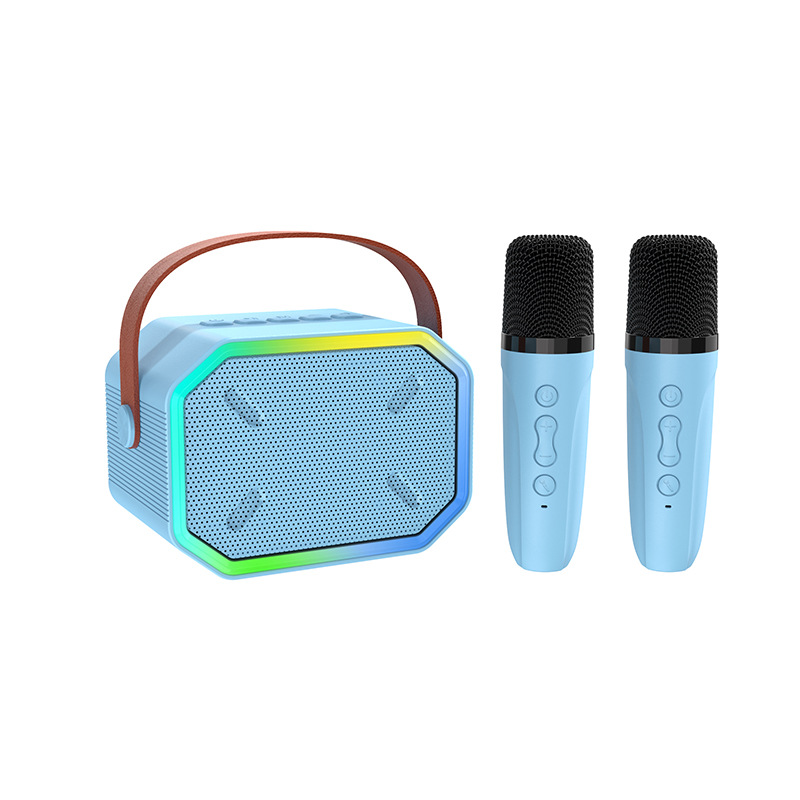 Custom Colorful Bluetooth Audio Home Wireless K Song Microphone All-in-One Outdoor Portable Singing