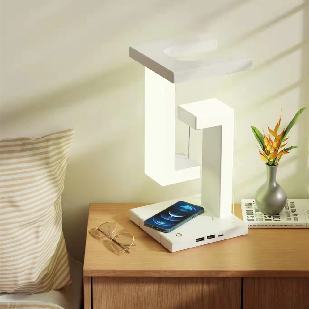 Suspension anti-gravity wireless charging desk lamp LED lamp mobile phone wireless charging function desk lamp home romantic ornament